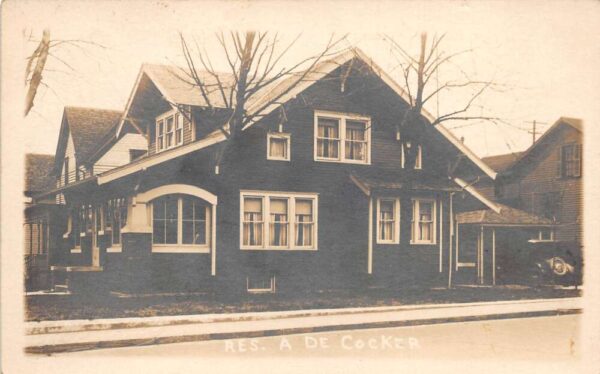 Genoa Ohio Residence A De Cocker Real Photo Vintage Postcard AA74635