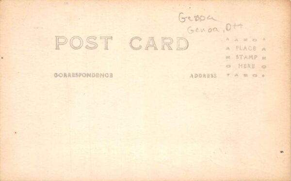 Genoa Ohio Residence A De Cocker Real Photo Vintage Postcard AA74635 - Image 2