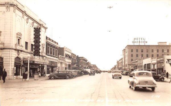 Douglas Arizona G Avenue Looking South Real Photo Postcard AA74648
