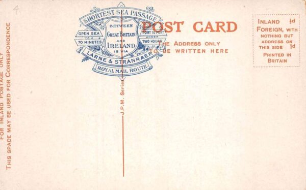 Scotland Corsewall Lighthouse Royal Mail Steamer Vintage Postcard AA74476 - Image 2