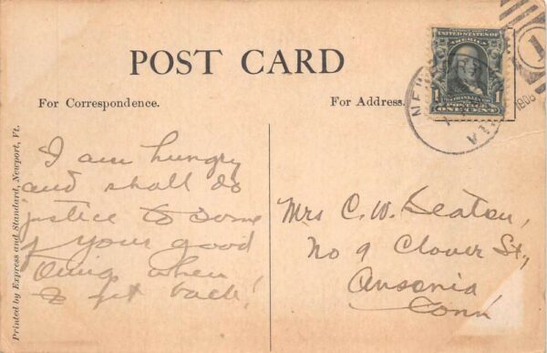 Lake Memphremagog Brooks Point Rolling Surf Scenic View Vintage Postcard AA74480 - Image 2