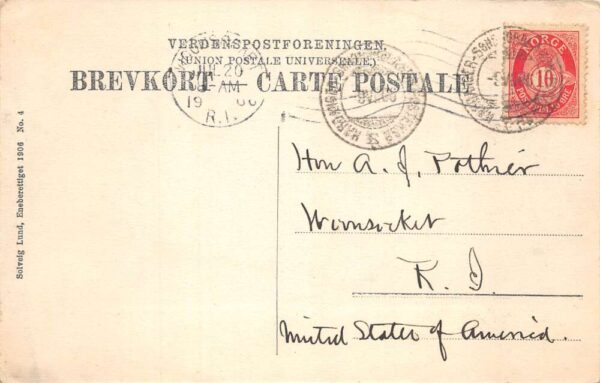 Haukelifield Norway Scenic View Vintage Postcard AA74486 - Image 2