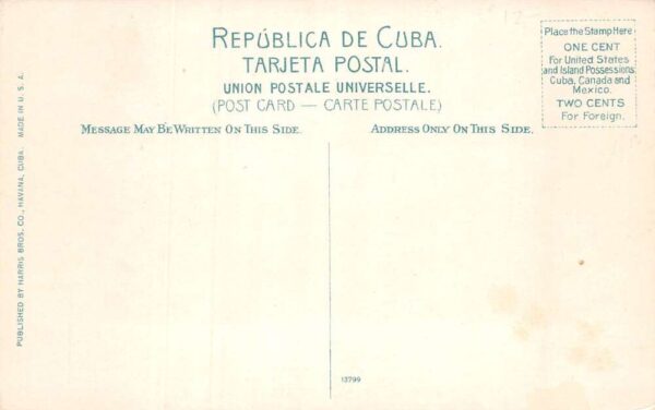 Havana Cuba Stripping Tobacco Warehouse Factory Vintage Postcard AA74516 - Image 2