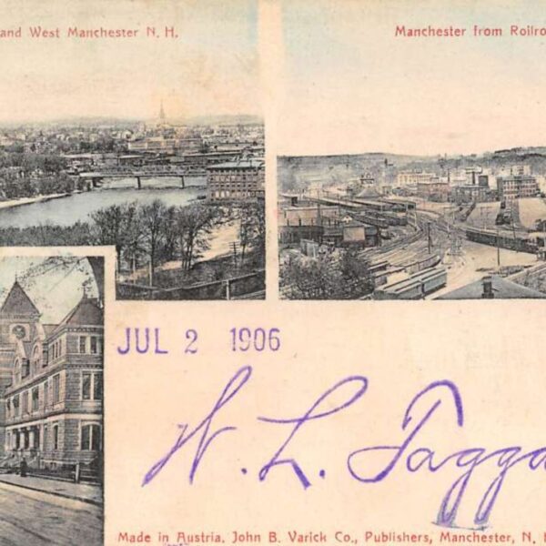 Postcard of Manchester from 1906
