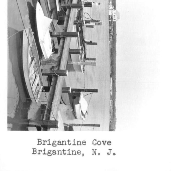 Postcard of Brigantine Cove in Brigantine, NJ