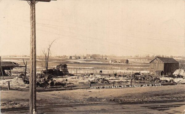 Oostburg Wisconsin After 1908 Fire Disaster Real Photo Vintage Postcard AA79871