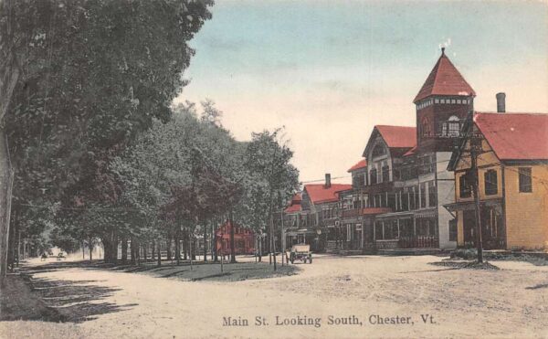 Chester Vermont Main Street Looking South Vintage Postcard AA82948