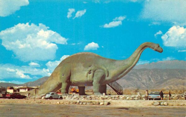 Cabazon California The Dinosaur Gardens Vintage Postcard AA82963