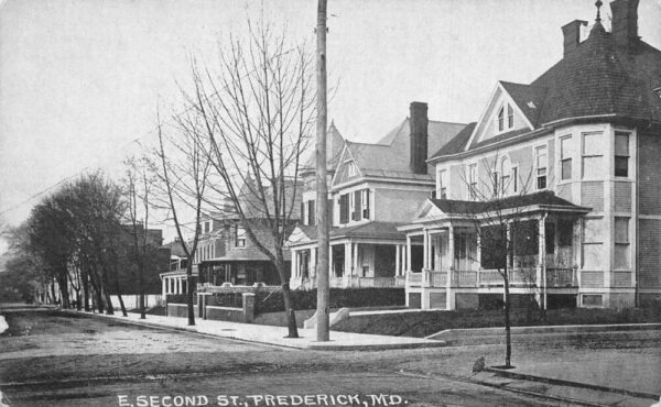 Frederick Maryland East Second Street Vintage Postcard AA82982