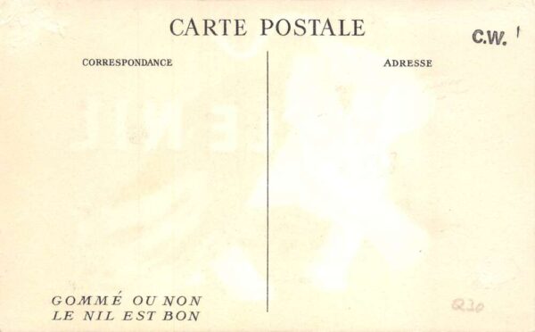 Le Nil Cigarette Ad White Elephant Vintage Postcard AA83002 - Image 2