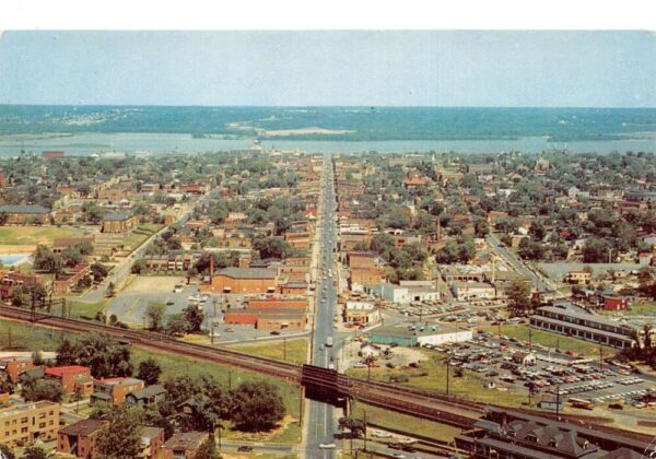 Alexandria Virginia King Street Birds Eye View Vintage Postcard AA83014