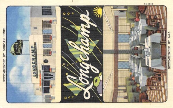 Amarillo Texas Long Champ Dining Salon Route 66 Vintage Postcard AA83020