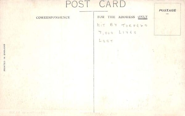 Cunard Line RMS Lancastria Steamer Ship Vintage Postcard AA83021 - Image 2