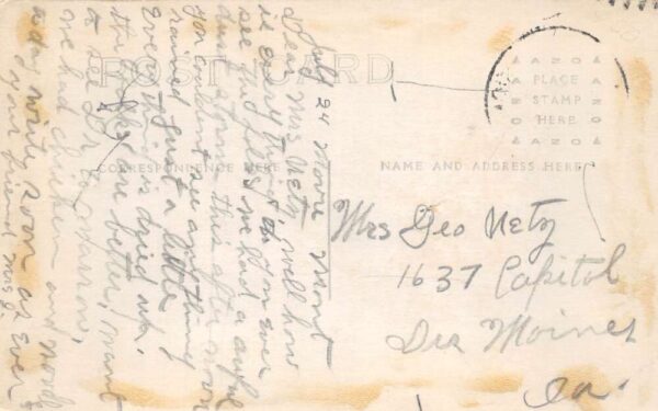 Moore Montana Main Street Real Photo Vintage Postcard AA83167 - Image 2