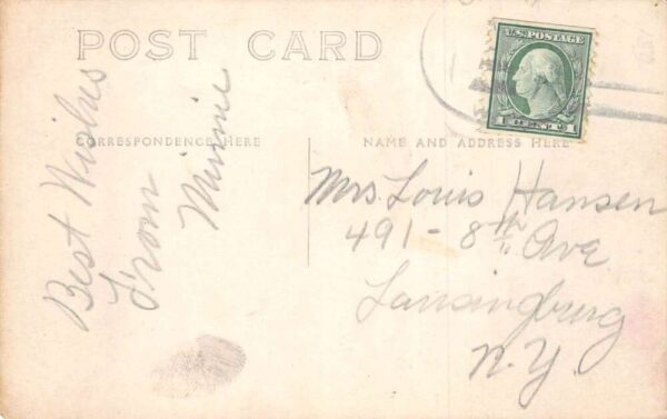 Alma Wisconsin Main Street Real Photo Vintage Postcard AA83176 - Image 2
