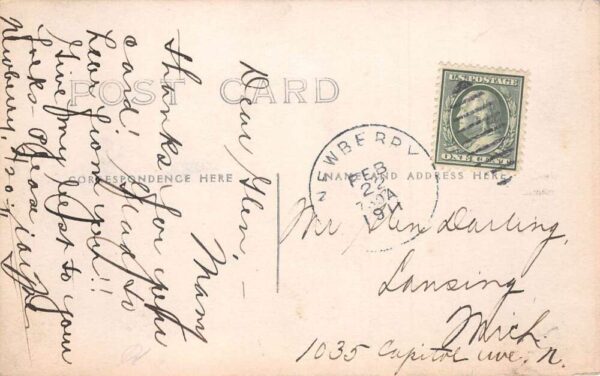 Newberry Michigan Multiview Greetings Buildings Real Photo Postcard AA83190 - Image 2