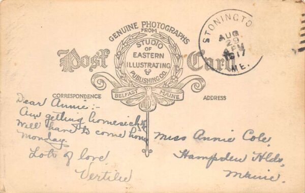 Stonington Maine Sardine Factory Real Photo Vintage Postcard AA83191 - Image 2