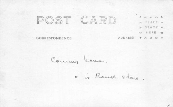 Saddlestring Wyoming ? HF Bar Ranch Horse Riding Real Photo Postcard AA83200 - Image 2