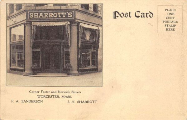 Worcester Massachusetts Sharrotts Casino Bar Interior Vintage Postcard AA83206 - Image 2