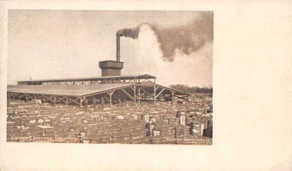 Oklahoma City Oklahoma Cotton Compress Private Mail Vintage Postcard AA83268
