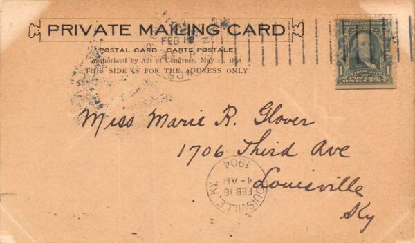 Princeton New Jersey Blair Hall, Princeton University,Private Mailing Card, U17840 - Image 2