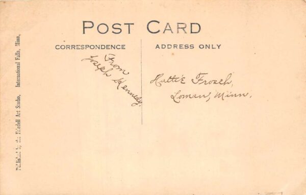 International Falls Minnesota Dam Construction Real Photo Postcard AA83359 - Image 2