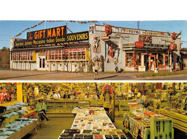 Dells Wisconsin Lake Delton Gift Mart Vintage Postcard AA83368