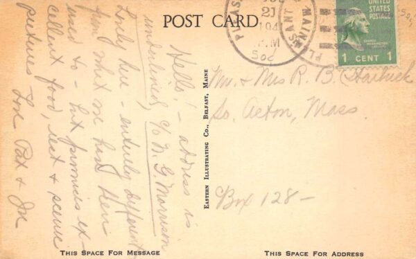 Pleasant Island Maine Pleasant Island Lodge and Cottages Postcard AA83382 - Image 2