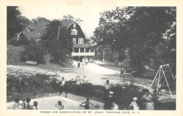 Tomkins Cove New York Fresh Air Association Of St. John, B/W Photo Print,PC U17914