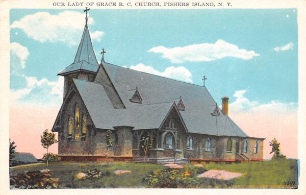 Fishers Island New York Our Lady Of Grace Roman Catholic Church, PC U17915