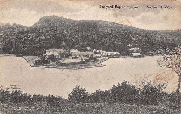 Antigua British West Indies Dockyard, English Harbor, Albertype Co., PC U17948