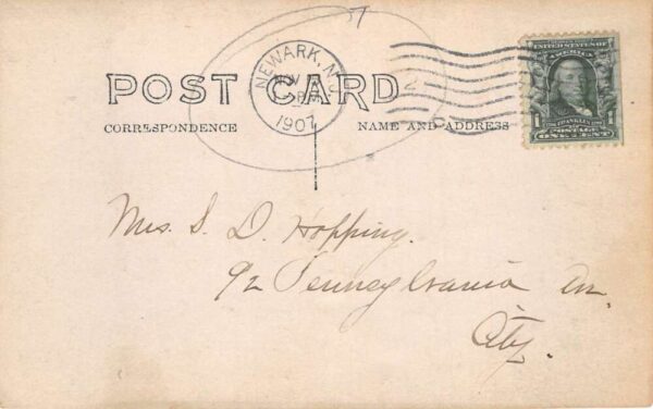 Newark New Jersey Log Bridge to Dairy Farm Real Photo Vintage Postcard AA83444 - Image 2