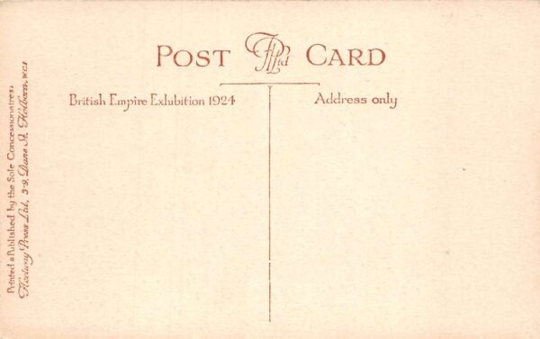 London England British Empire Expo Palestine Pavilion Vintage Postcard AA83457 - Image 2