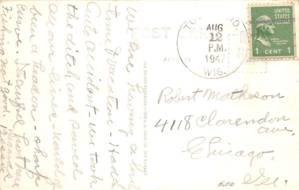Wabeno Wisconsin Native American Indian Girl Real Photo Postcard AA83464 - Image 2