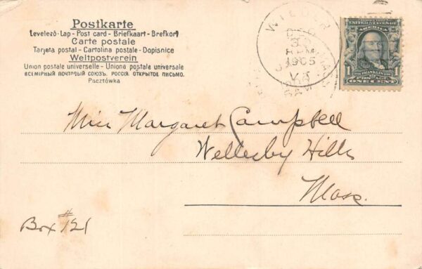"A Happy New Year", 1906 Year Date Written With Human Figures, PC U18013 - Image 2