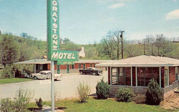 Goodlettsville Tennessee Graystone Motel, Chrome, Vintage Postcard U18050