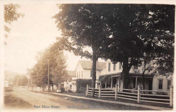 Hobart New York East Main Street Real Photo Vintage Postcard AA83553