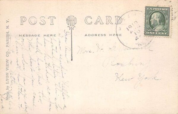 Hobart New York East Main Street Real Photo Vintage Postcard AA83553 - Image 2