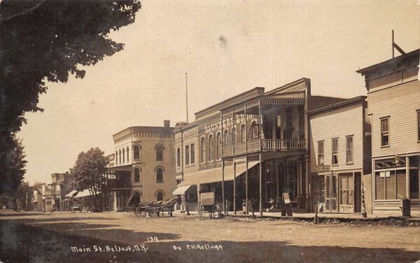 Belfast New York Main Street Ice Cream Temperance Drink Real Photo PC AA83564