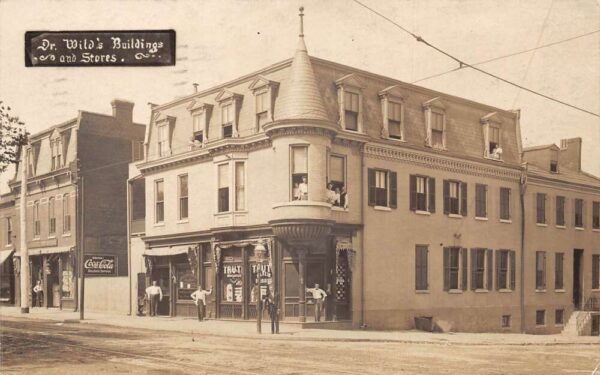 Ballwin Missouri Dr Wilds Buildings and Store Coke Sign Real Photo PC AA83570