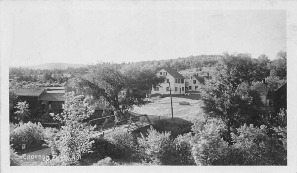Croydon Flat New Hampshire Birds Eye View Real Photo Vintage Postcard AA83602