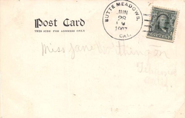 Butte Meadows California Hotel Butte Meadows, Undivided Back, Vintage PC U18125 - Image 2
