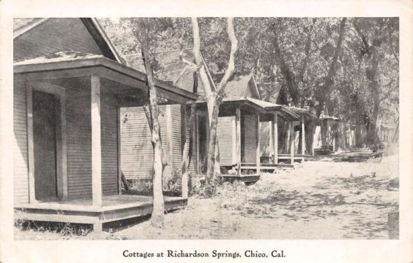 Chico California Cottages At Richardson Springs, B/W Photo Print PC U18137