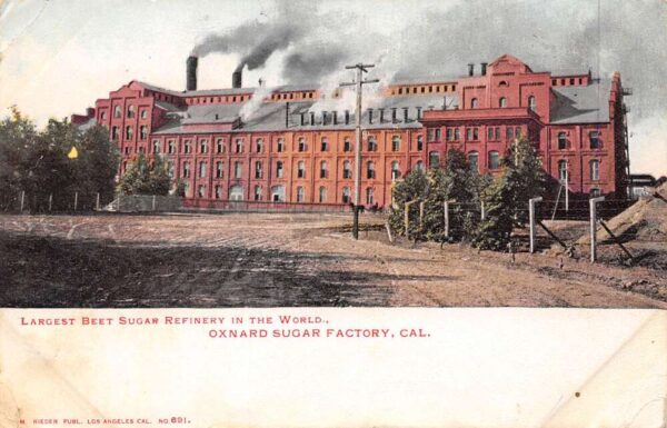 Oxnard California Oxnard Beet Sugar Factory, Undivided Back, Vintage PC U18175