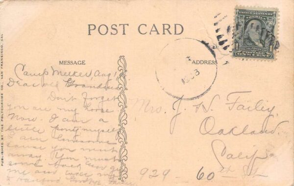 California Russian River, Divided Back, Vintage Postcard U18185 - Image 2