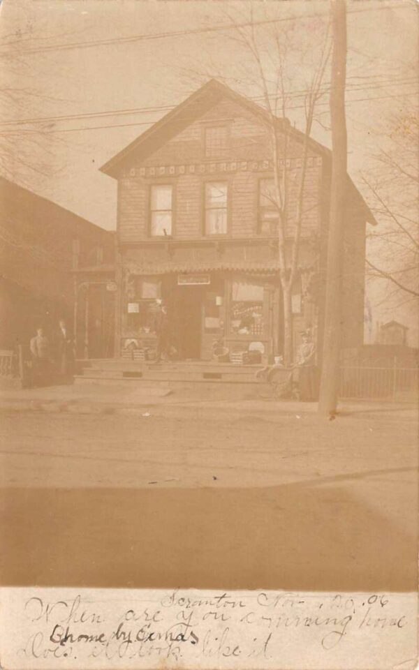 Scranton Pennsylvania Grocery Store Real Photo Vintage Postcard AA83627