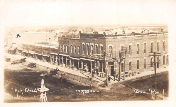 Utica Nebraska Main Street Vintage Postcard AA83630