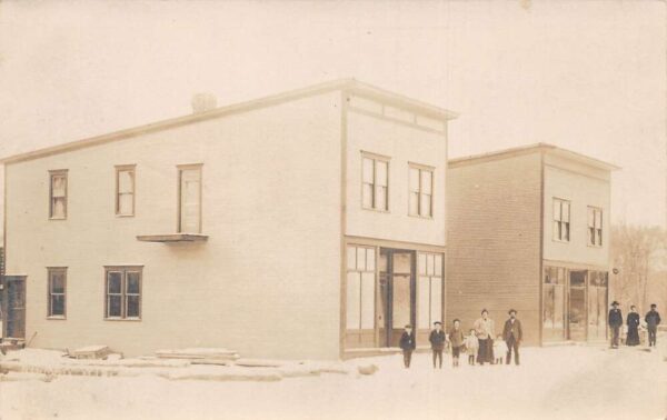 Stevens Point Wisconsin Store Fronts Street View Real Photo Postcard AA83632