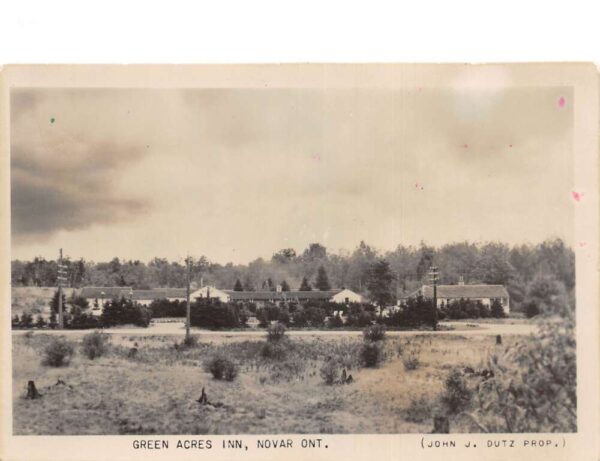 Novar Ontario Canada Green Acres Inn Scenic View Real Photo Postcard AA83652