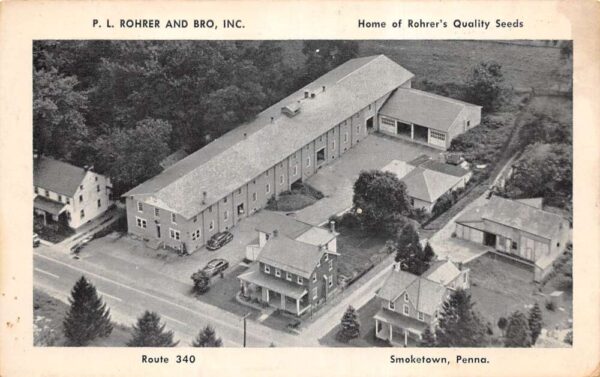 Smoketown Pennsylvania Rohrer and Bro Seeds Vintage Postcard AA83654